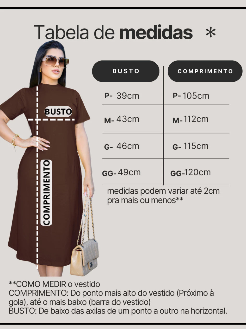 Vestido de Malha 100% Algodão Rose Heath™